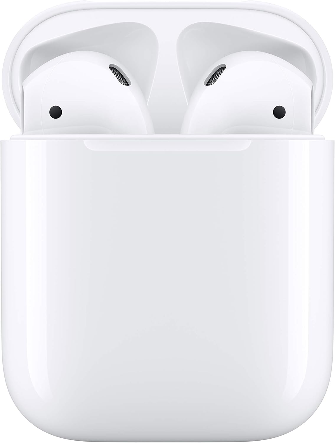 Apple AirPods (2nd Generation) Wireless Ear Buds, Bluetooth Headphones with Lightning Charging Case Included, Over 24 Hours of Battery Life, Effortless Setup for iPhone