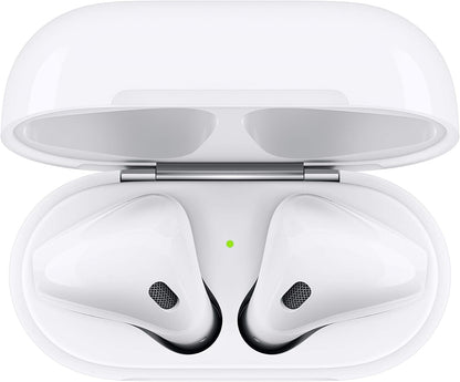 Apple AirPods (2nd Generation) Wireless Ear Buds, Bluetooth Headphones with Lightning Charging Case Included, Over 24 Hours of Battery Life, Effortless Setup for iPhone